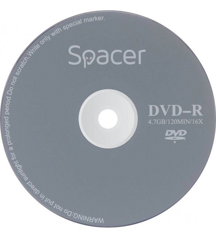 Dvd-r spacer  4.7gb, 120min, viteza 16x,  10 buc, spindle, "dvdr10" 45501039 / 18842 001 001 / 166557