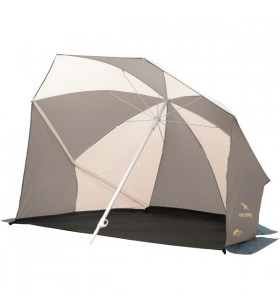 Umbrelă de plajă easy camp coast, cort (gri/bej, model 2022, protecție uv 50+)