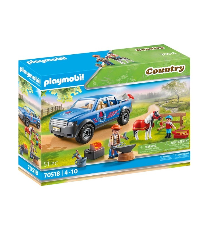 Playmobil 70518 potcovar de țară mobil, jucărie de construcție