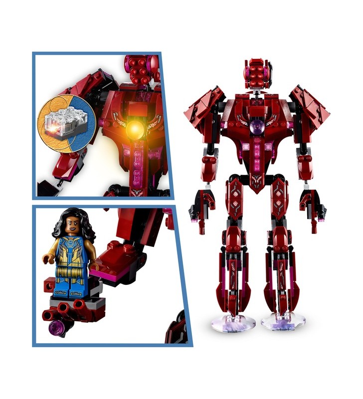 Lego 76155 marvel super heroes - jucărie de construcție în umbra lui arishem