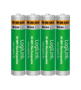 Baterii logilink ni-mh rechargeable, 4x aaa, blister