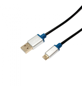 Cablu de date logilink, usb 2.0 a - micro usb 2.0 b, 2m, black