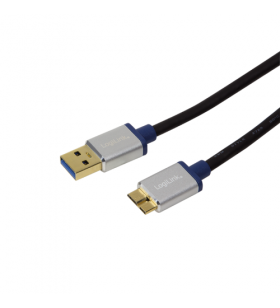 Cablu logilink usb 3.0 a male - micro usb 3.0 b male, 1.5m