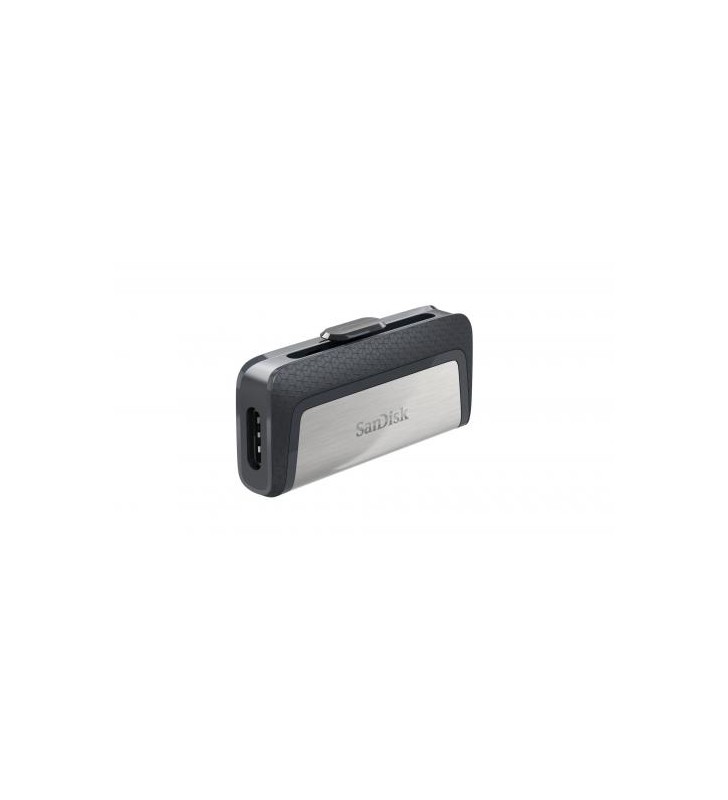 Stick memorie sandisk ultra dual drive, usb 3.0 + usb-c, 256gb, black/silver