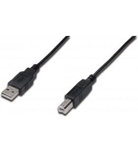 Digitus ak-300102-018-s 1.8m length usb 2.0 a male - b male connection cable - black