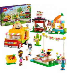 Lego 41701 friends piața de mâncare stradală cu camion taco și jucărie de construcție smoothie bar
