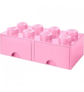 Room copenhaga lego brick sertar 8 roz, cutie de depozitare (roz)