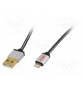 Ednet ip5 charg/dat cbl 8p-usba/m/m 05m usb 20 compatible
