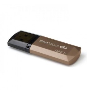 Stick memorie teamgroup c155 16gb, usb 3.0, gold