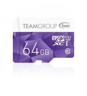 Memory card teamgroup micro sdxc 64gb uhs-i + adapter, purple