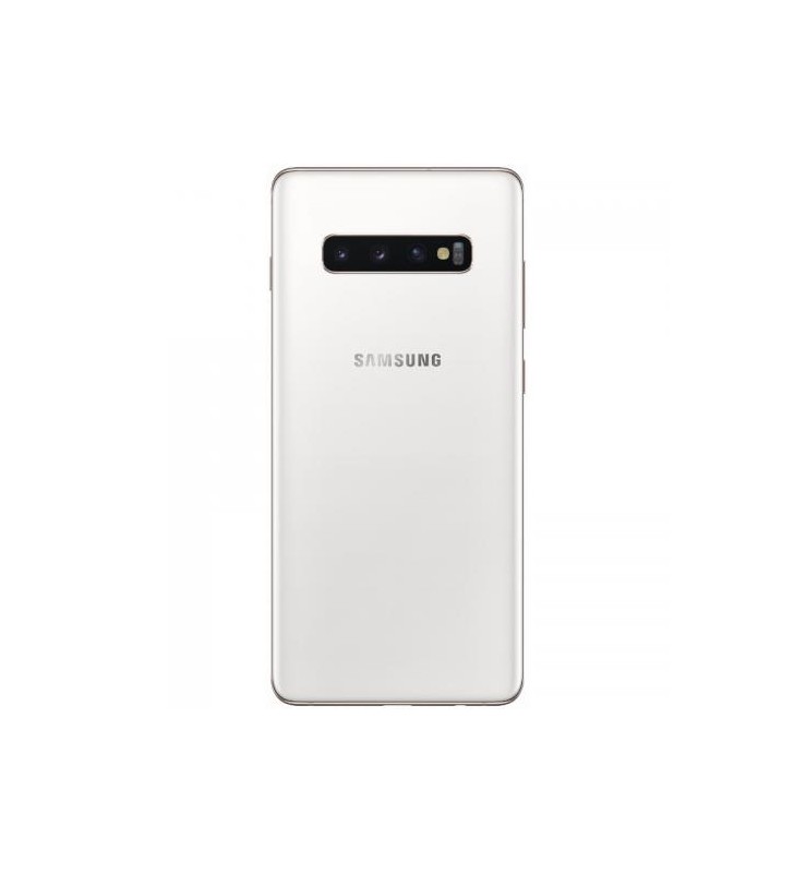 Telefon mobil samsung galaxy s10 plus, dual sim, 128gb, 4g, ceramic white