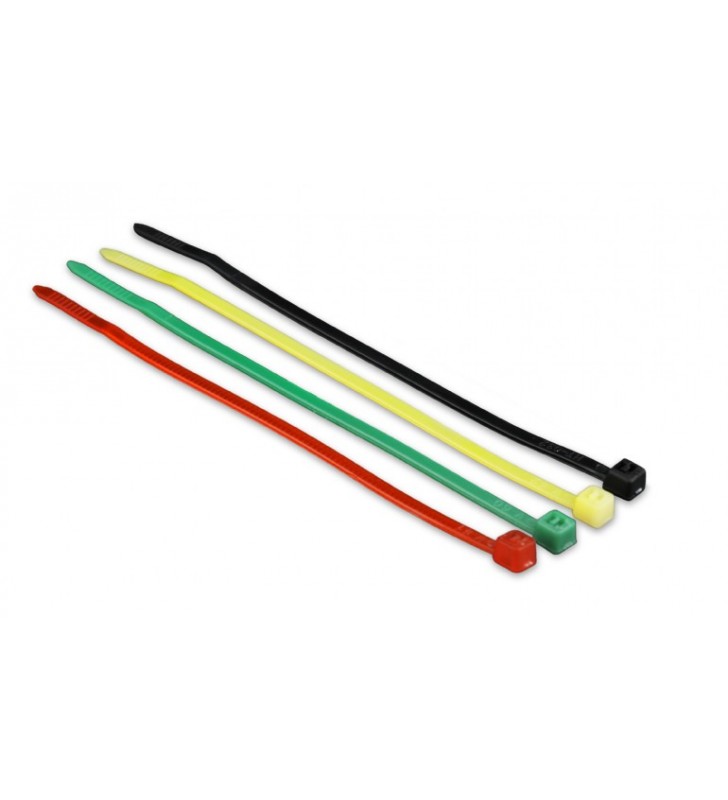 Tile prindere cablu gembird, 100pcs., 100*2,5 mm, 4 culori, "kab0001"