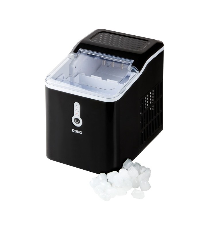Mașină pentru cuburi de gheață domo do9220ib, aparat pentru cuburi de gheață (alb-negru)