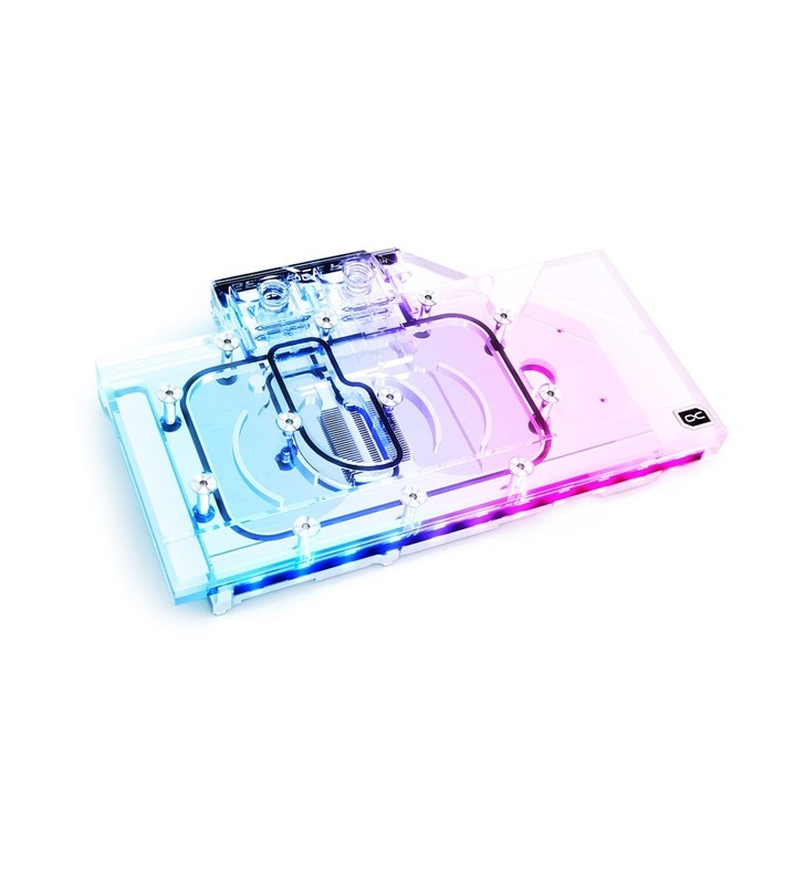 Alphacool eisblock aurora acryl gpx-n rtx 3070 founders edition cu placa din spate, răcire cu apă (transparent/argintiu)