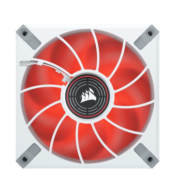 Corsair ml120 led elite red premium 120x120x25, ventilator carcasa (alb roșu)