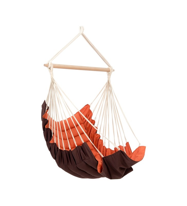 Scaun suspendat amazonas california terracotta az-2020260 scaun suspendat de camping (maro/portocaliu)