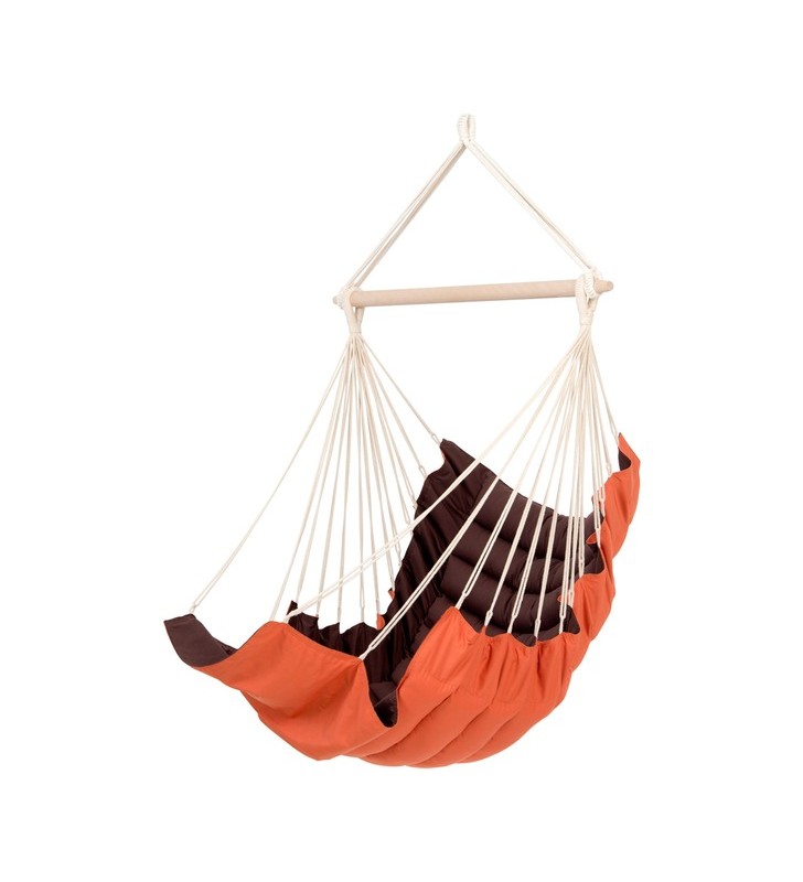 Scaun suspendat amazonas california terracotta az-2020260 scaun suspendat de camping (maro/portocaliu)