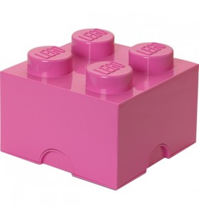 Room copenhaga lego storage brick 4 roz, cutie de depozitare (roz)