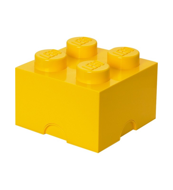 Room copenhaga lego storage brick 4 galben, cutie de depozitare (galben)