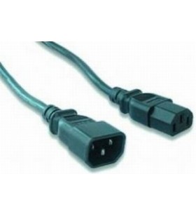Cablu alimentare gembird prelungitor, 1.8m, intrare c13, iesire c14, 6a, bulk, black, "pc-189"