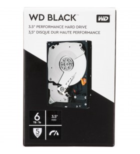 Wd 6tb black 7200 rpm sata iii 3.5" internal hdd(retail)