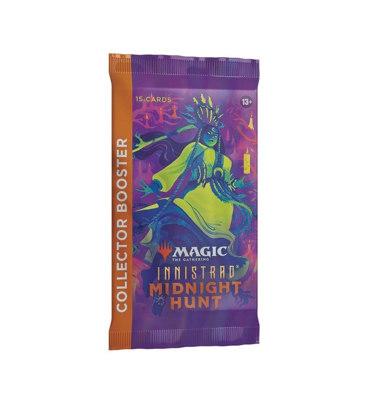 Wizards of the coast magic: the gathering - innistrad: midnight hunt collector booster afișează cărți de tranzacționare în engleză