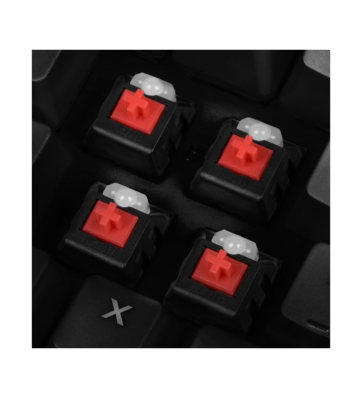 Tastatură pentru jocuri sharkoon skiller sgk3 (negru, aspect de, kailh red) tastatură pentru jocuri sharkoon skiller sgk3 (negru, aspect de, kailh red)