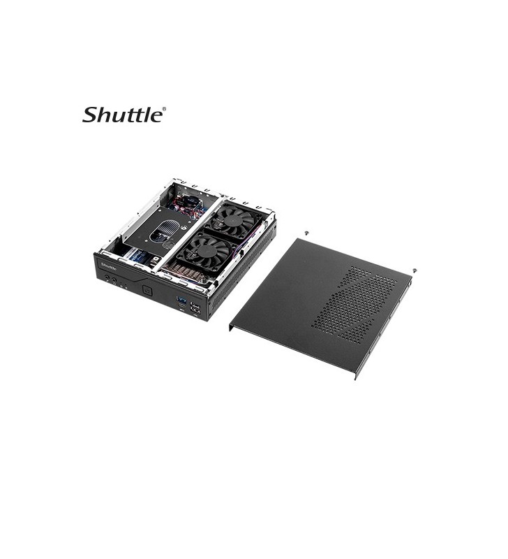 Shuttle dh610s computere personale (pc)/stații de lucru slim pc ddr4-sdram hdd+ssd mini pc negru