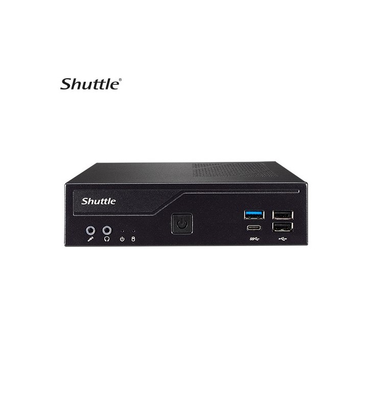 Shuttle dh610s computere personale (pc)/stații de lucru slim pc ddr4-sdram hdd+ssd mini pc negru