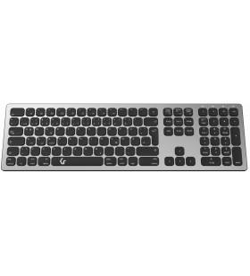 Keysonic ksk-8023btrf tastaturi bluetooth qwertz germană antracit, negru