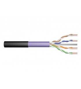 Cat 6 u-utp inst cable 305 m/simplex purple