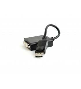 Cablu video gembird, adaptor mini-displayport (t) la dvi-i dl (m), 10cm, rezolutie maxima 4k uhd (3840 x 2160) la 30 hz, negru,