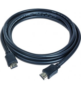 Cablu video gembird, hdmi (t) la hdmi (t), 4.5m, conectori auriti, rezolutie maxima 4k (3840 x 2160) la 60 hz, negru, "cc-hdmi4