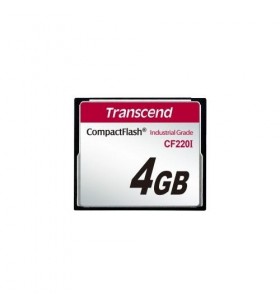 Memory card transcend industrial cf220i compact flash udma5, 4gb