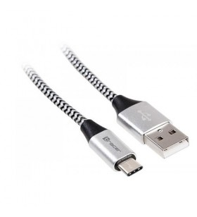 Cablu de date tracer, usb 2.0 - usb-c, 1m, black-silver