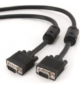 Cablu video gembird, vga (t) la vga (t), 10m, premium, dublu ecranat, negru, "cc-ppvga-10m-b"