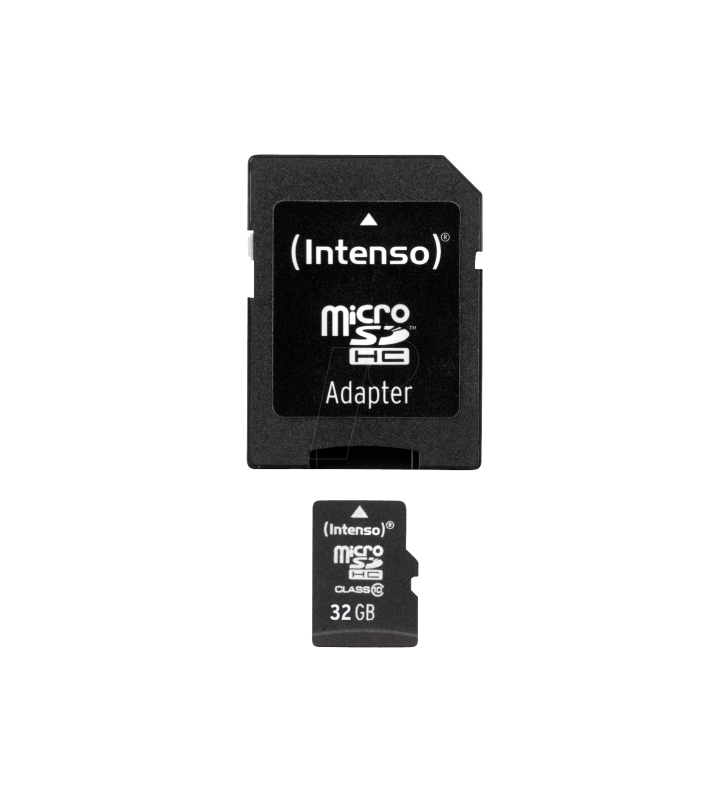 Memory card intenso microsdhc, 32gb, clasa 10 + adaptor sd