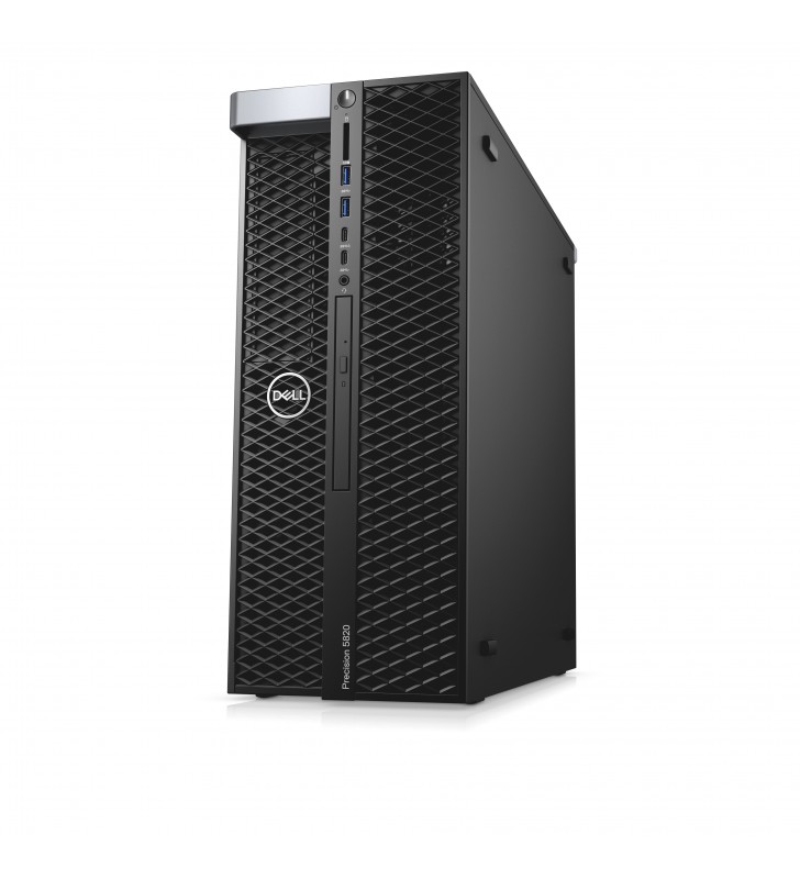 Dell precision 5820 10th gen intel® core™ i9 i9-10920x 16 giga bites ddr4-sdram 512 giga bites ssd tower negru stație de lucru