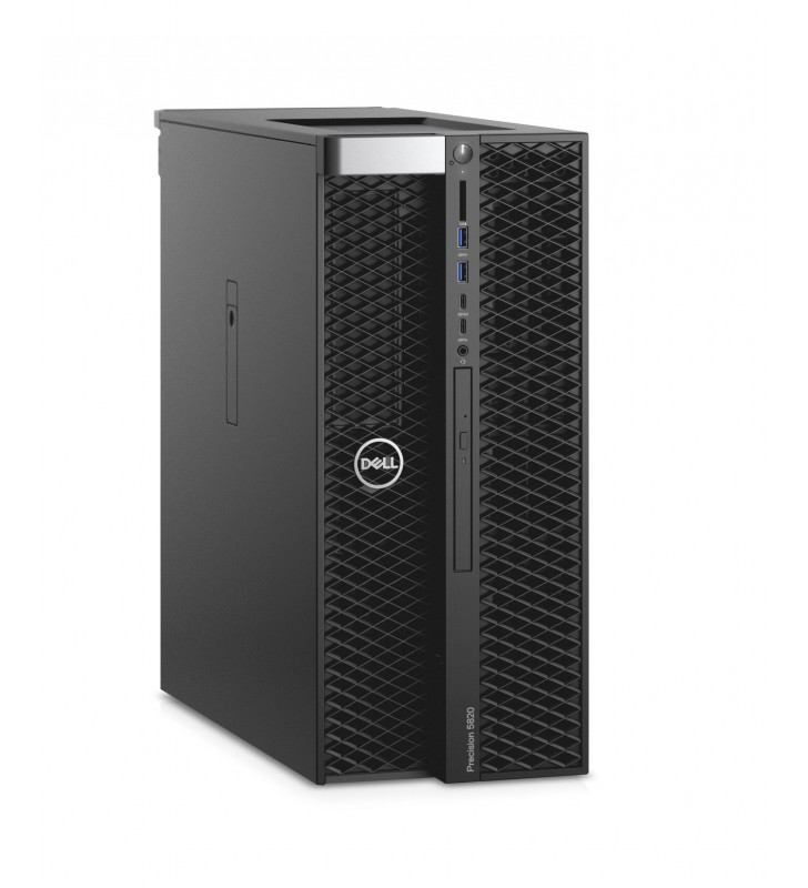 Dell precision 5820 10th gen intel® core™ i9 i9-10920x 16 giga bites ddr4-sdram 512 giga bites ssd tower negru stație de lucru