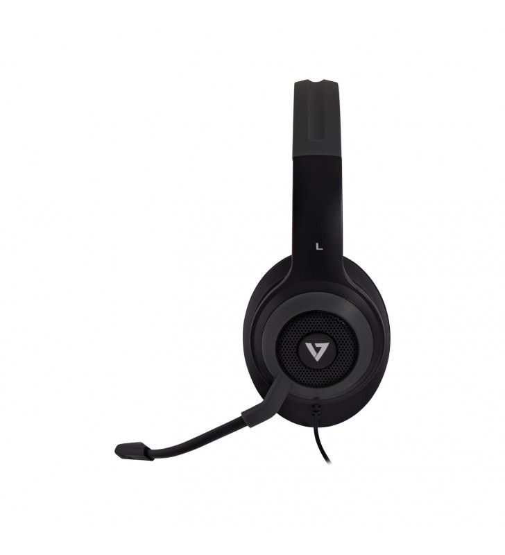 V7 hc701 cască audio & cască cu microfon căști bandă de fixare pe cap negru