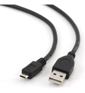 Cablu usb2.0 la micro-usb  gembird  0.5m, (am/bm), black, "ccp-musb2-ambm-0.5m"
