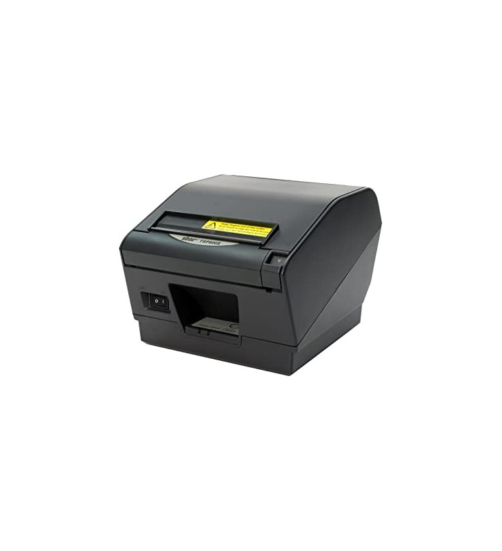 Star micronics ultra high speed tsp847iil ethernet (lan) thermal receipt printer with auto-cutter/tear bar - gray