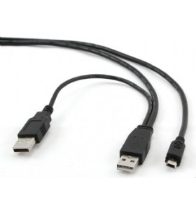 Cablu usb2.0 la mini-usb  gembird  1.8m, (am/5p), 2 x usb2.0 la mini-usb, black, "ccp-usb22-am5p-3"