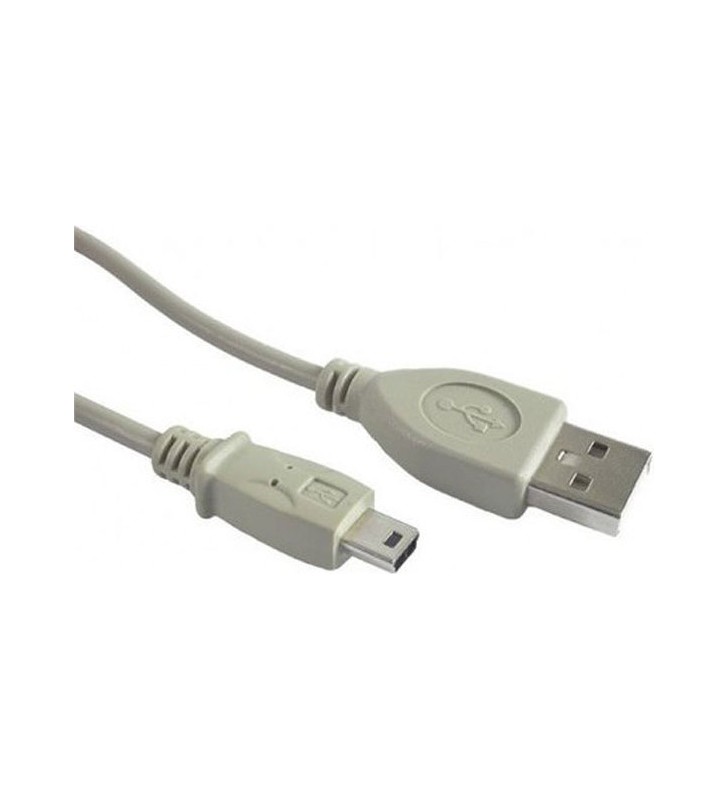 Cablu usb2.0 la mini-usb  gembird  1.8m, (am/5p), white, "cc-usb2-am5p-6"