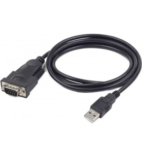 Cablu usb2.0 la serial db9m gembird, black, cablu 1.5 m, "uas-db9m-02"