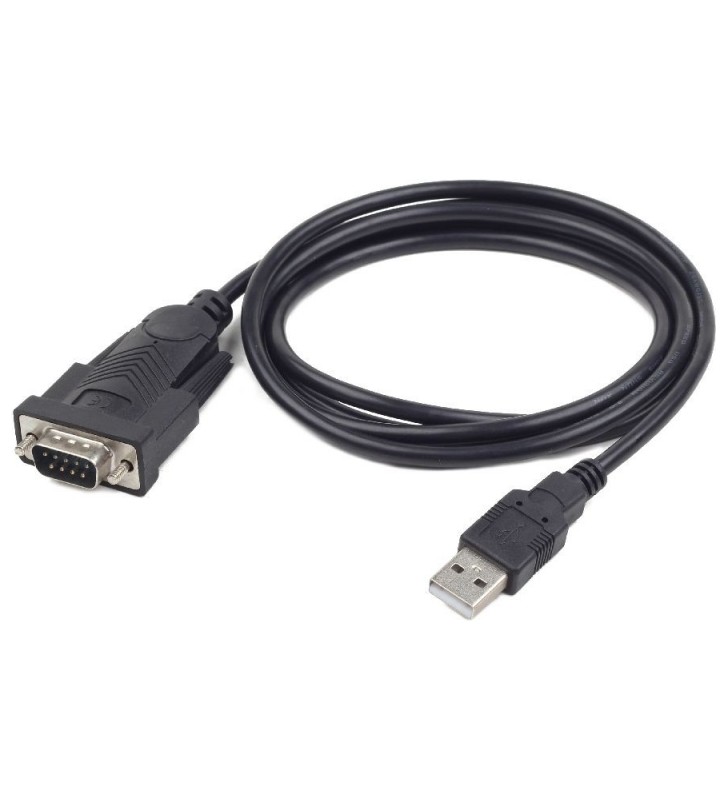 Cablu usb2.0 la serial db9m gembird, black, cablu 1.5 m, "uas-db9m-02"