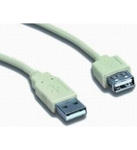 Cablu usb2.0 la usb2.0  gembird prelungitor,  0.75m, (am/af), white, "cc-usb2-amaf-75cm"