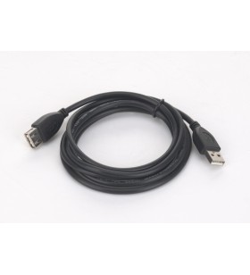 Cablu usb2.0 la usb2.0  gembird prelungitor,  1.8m, (am/af), calitate premium, black, "ccp-usb2-amaf-6"