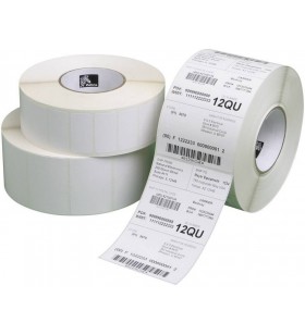 Label, paper, 57x19mm direct thermal, z-select 2000d, coated, permanent adhesive, 25mm core, perforation