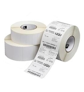 Label, paper, 57x102mm direct thermal, z-select 2000d, coated, permanent adhesive. 25mm core, perforation
